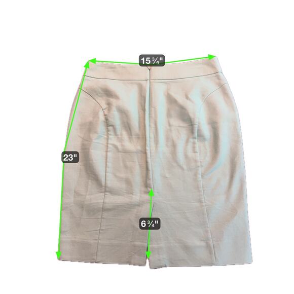 J.Crew No 2 Pencil Skirt Mini Blue Career Preppy Minimalist Size 6 Office - Picture 7 of 7